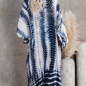 Blue tie dye kimono lovestitch